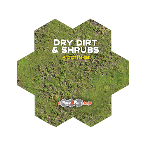 Hills - Dry Dirt and Shrubs Anchor Hex